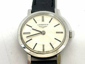 【中古】LONGINES　ロンジン　ラウンド　レディース　シルバー　手巻　SS 腕時計