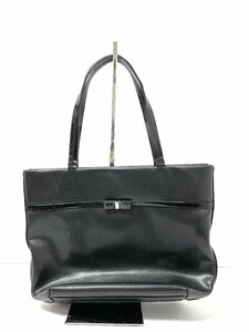 【中古】FERRAGAMO　フェラガモ　ヴァラ　リボン　トートバッグ　カバン　ブラック