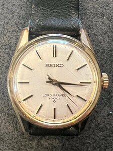 【中古】SEIKO セイコー　ロードマーベル　LORD MARVEL 38000　SS　腕時計 革ベルト　5740-8000