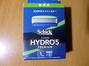 未開封　　シック　ハイドロ5　プレミアム　敏感肌用　替刃8コ入　　Schick　HYDRO5　PREMIUM