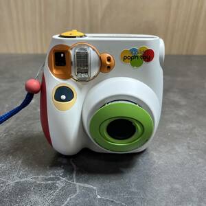 ☆動作品 FUJIFILM 富士フィルム instax mini 7 インスタントカメラ チェキ pop'n toy ポップントイ ホワイト(中古品/現状品/保管品)☆