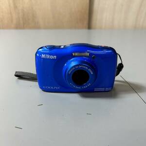 ☆Nikon ニコン COOLPIX W100 コンパクトデジタルカメラ デジカメ カメラ ブルー(中古品/現状品/保管品)☆