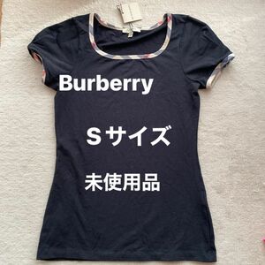 バーバリー Burberry Tシャツ ブラック 半袖 黒 カットソー タグ付