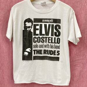 ヴィンテージ 80s エルヴィスコステロ Elvis Costello ツアー Tシャツ / Dr.Feelgood T Bone Burnett Nick Lowe の画像1