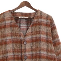 未使用品 OUR LEGACY / CARDIGAN - AMENT CHECK MOHAIR アワーレガシー チェック ウール ニット カーディガン M4226CC 表記サイズ48_画像3