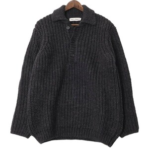 未使用品 OUR LEGACY / 22FW BIG PIQUET - WOLF GREY CHUNKY WOOL アワーレガシー ビッグ ピケ ウール ニット セーター 表記サイズ44