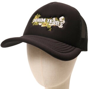 DENIM TEARS / TRUCKER FLORAL LOGO CAP デニムティアーズ トラッカー フラワー ロゴ メッシュ キャップ 帽子