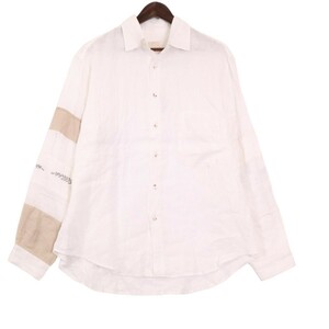 KAPITAL / Linen Drawn Work Hippie Sleeve Shirt キャピタル リネン ロングスリーブ シャツ EK-1409 表記サイズ3