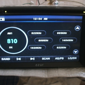 マルチAV azur ラジオ（FM/AM）・CD・DVD・ワンセグTV・USB・SD リモコン付き・TVアンテナ付き 訳あり 軽自動車・軽バン・軽トラ の画像3