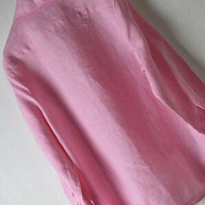 SCAPA スキャパ 近年モデル 麻100％リネンブラウスシャツ サイズ38 ピンク色の画像4