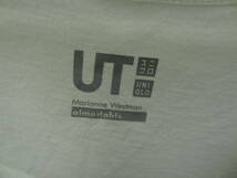 全国送料無料 Marianne Westman スウェーデン ユニクロ UT レディース プリント 白色 フレンチスリーブTシャツ サイズ M_画像2