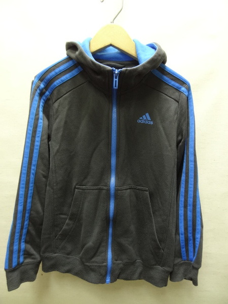全国送料無料 アディダス adidas 子供服キッズ 男&女の子 サッカーフットサル等 スポーツ スウェットジップアップパーカー 140