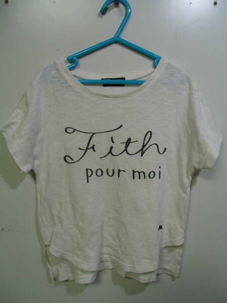 全国送料無料フィス FITH 子供服 キッズ 女の子 前後2枚仕立て シンプルプリント半袖Tシャツ 110