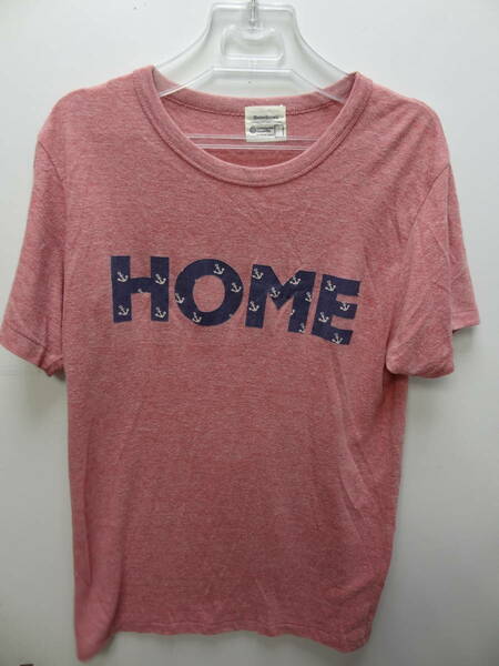 全国送料無料 HOME GROWN 　BIG AMERICAN SHOP製 メンズ 杢レッド色 半袖Tシャツ サイズ M