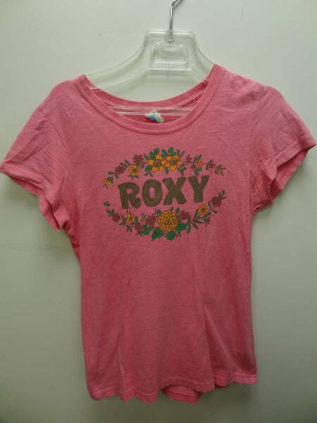 全国送料無料 ロキシー ROXY レディース 両面LOVE&PEASEプリント ピンク色半袖サーファーTシャツ サイズ M