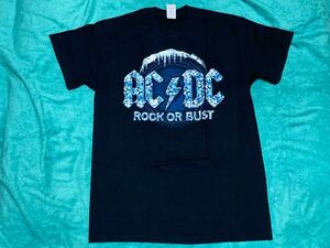 AC/DC Tシャツ M バンドT ロックT ツアーT Rock Or Bust Highway To Hell Back in Black For Those About to rock Powerage High Voltage