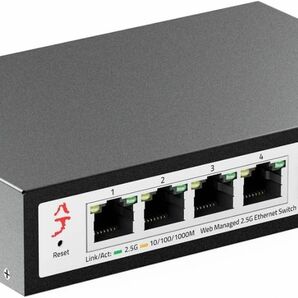 XikeStor 2.5gbps スイッチングハブ 6 ポート（2.5G RJ45ポート4つ＋10G SFP+ 2つ）