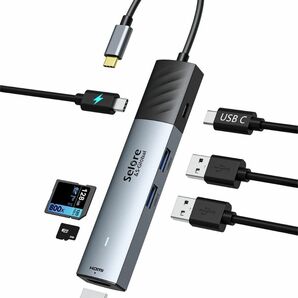 USB C ハブ Seloer 7in1 usb ハブ type-c ドッキングステーション