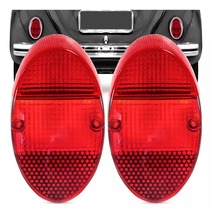 リア ライト テールライトレンズ ペア ２個セット レンズ 色 赤 レッド T1 空冷ＶＷ 空冷ワーゲン ビートル VW 62年~67年_画像1