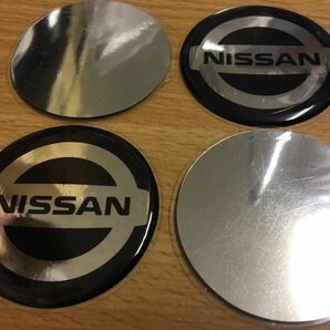 エンブレム 丸 51mm 日産 ニッサン Nissan ブラック 黒 クラシック ロゴ ホイールキャップ 同梱送料300円の画像4