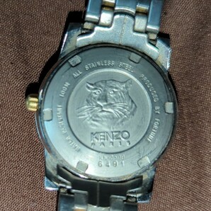 中古 ジャンク KENZO 腕時計 ベルト部品破損もしくは欠品の為留めれません。 KN-2509 の画像9