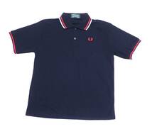 ☆FRED PERRY　☆フレッドペリー　☆イングランド製　☆コットン　☆半袖ポロシャツ　☆ブラック　☆メンズ　☆サイズ36_画像2