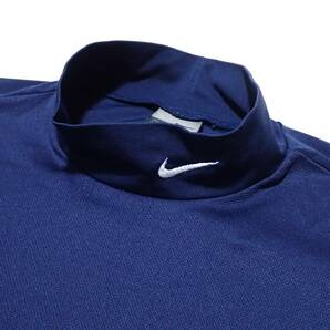 ☆NIKE ☆ナイキ ☆スポーツウエア ☆ゴルフウエア ☆モックネックプルオーバー ☆ネイビー×ブルー ☆メンズ ☆L の画像5