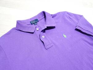 ☆Polo by Ralph Lauren　☆ラルフローレン　☆ラルフローレン（株）☆鹿の子　☆半袖ポロシャツ　☆紫色　☆メンズ　☆L