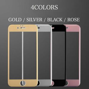 送料無料■iPhone7■GOLD■全面保護 3D曲面対応 チタンフレーム 強化ガラスフィルム■硬度9Hの画像2