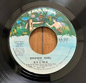 EP US盤 米盤 7インチ レコード Exuma / Brown Girl・Rushing Through The Crowd KA 557 フリーソウル サバービア オルガンバー