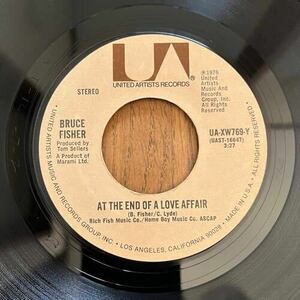 EP US盤 米盤 7インチ レコード Bruce Fisher / At The End Of A Love Affair・ Dr Doom UA-XW769-Y