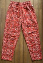 COOKMAN Chef Pants Paisley Red Size M クックマン シェフパンツ ペイズリー 赤 レッド イージーパンツ ユニセックス_画像1