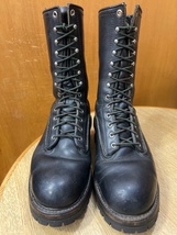 希少 86年製 RED WING 2210 ロガーブーツ 8.5EE 旧プリント羽タグ 茶芯 R60423_画像7