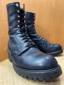 希少 93年 RED WING 699 レッド ウィング ロガーブーツ 8C 旧プリント羽タグ 茶芯 ビンテージ R60423