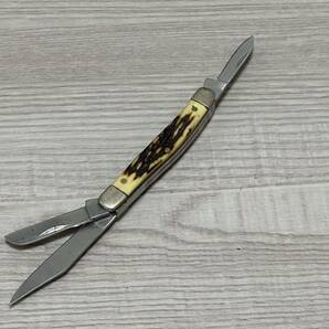 沖縄 米軍放出品 KNIVES キャンプ 折りたたみナイフ キャンプ 便利 (管理番号H117)の画像2