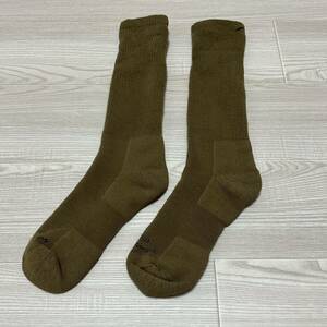 沖縄 海兵隊実物 BOOTS SOCKS ブーツ ソックス コヨーテ　キャンプ アウトドア 登山 靴下 SMALL (管理番号I100)