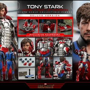 トイサピエンス限定 ホットトイズ アイアンマン2 トニー・スターク マーク５・スーツアップ版 ボーナスアクセサリー付き HOTTOYS 1/6の画像1