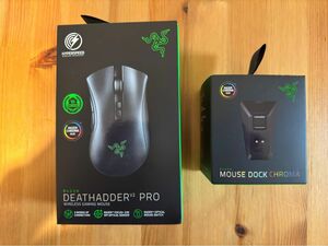 Razer DeathAdder V2 Pro ワイヤレスマウス + Razer Mouse Dock Chroma