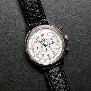 [ESKA]Vintage Chronograph / wristwatch men's stylish brand popular 30 fee 40 fee 50 fee 60 fee recommendation present 