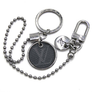  Louis Vuitton key ring LOUIS VUITTONporutokre*shenn bag charm silver x black men's M63629 06267