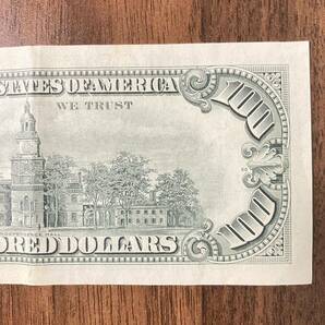 アメリカ紙幣 ドル紙幣 旧100ドル札 USA 米国 外国銭 コレクション 100ドル 100＄ No.2の画像6