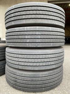 ヒ4725　送料無料☆極上品　DUNLOP ダンロップ DECTES SP122　275/80R22.5 151/148J　4本価格　2021年製