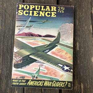 即決⑪ 1940s Popular Science ビンテージ マガジン 雑誌 第二次世界大戦 古着 ミリタリー ACスパークプラグ 戦闘機 ポスター 広告