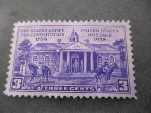 *** America 1938 year [. law ..150 year 3C ] single one-side unused glue less ***