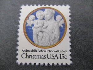 ** America 1978 year [ Christmas stamp ( Andre a*tela*ro Via work .... angel ) ] single one-side unused glue less ** Rene sun s