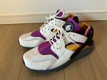 NIKE by you air huarache ACG AIR REVADERCHI ナイキ リバデルチ カラー ホワイトパープル イエロー　us10 28cm 美品_画像1