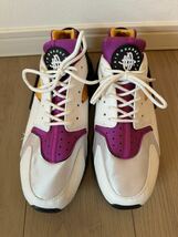 NIKE by you air huarache ACG AIR REVADERCHI ナイキ リバデルチ カラー ホワイトパープル イエロー　us10 28cm 美品_画像2