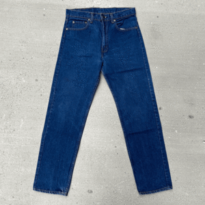 ハチマル 米国製 80s オリジナル Levi’s 505-0216 W34(W32) L32 CARE入り紙パッチ ビンテージ 濃紺 美品 中古 1980年代 アメリカUSA製