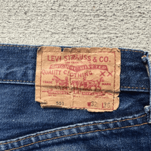 110th記念 バレンシア工場製 BIG E 1960年代 LEVI'S 501 W31(W32) L36 米国製 110周年 アメリカUSA製 555 BigE ビッグE 005010001の画像3