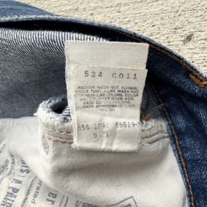 110th記念 バレンシア工場製 BIG E 1960年代 LEVI'S 501 W31(W32) L36 米国製 110周年 アメリカUSA製 555 BigE ビッグE 005010001の画像9